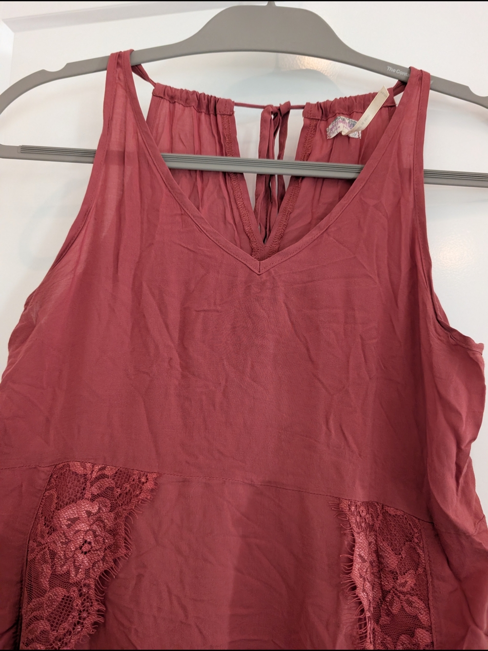 IntimatelyLace Trim Tunic Slip Dress Terracotta Boho XS - Picture 7 of 10